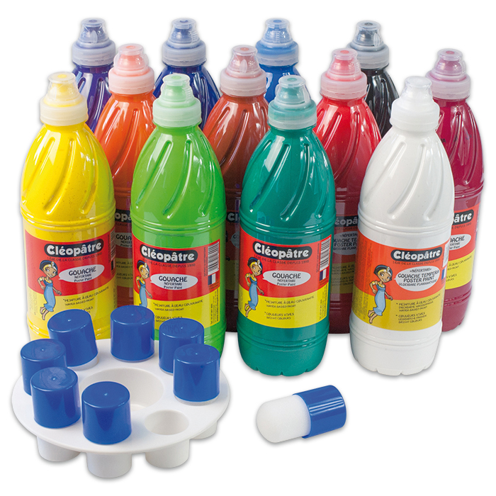 Gouache Néfertari 12 Farben à 1.000ml