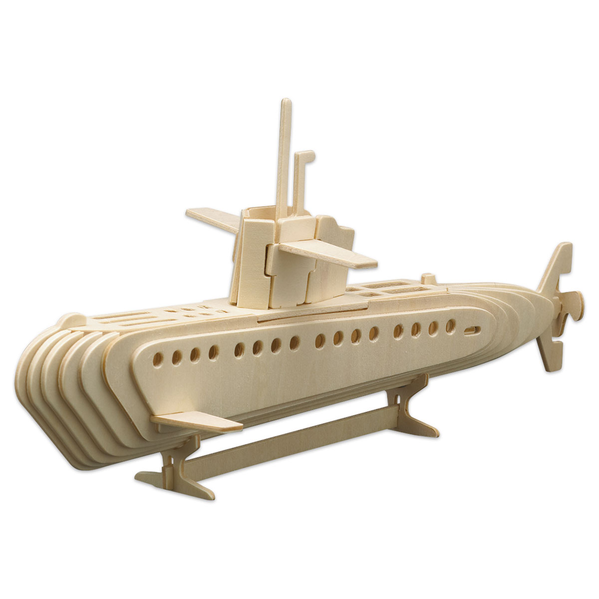 Holzbausatz U-Boot 36x17cm 30 Teile