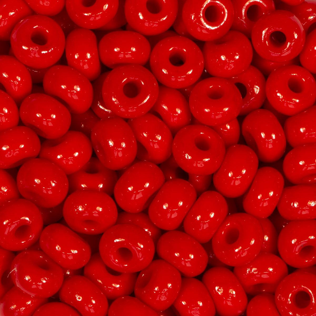 Rocailles satt glänzend 4,5mm 17g corall