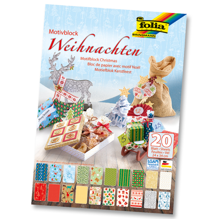 Motivblock 24x34cm 20 Bl. Weihnachten III