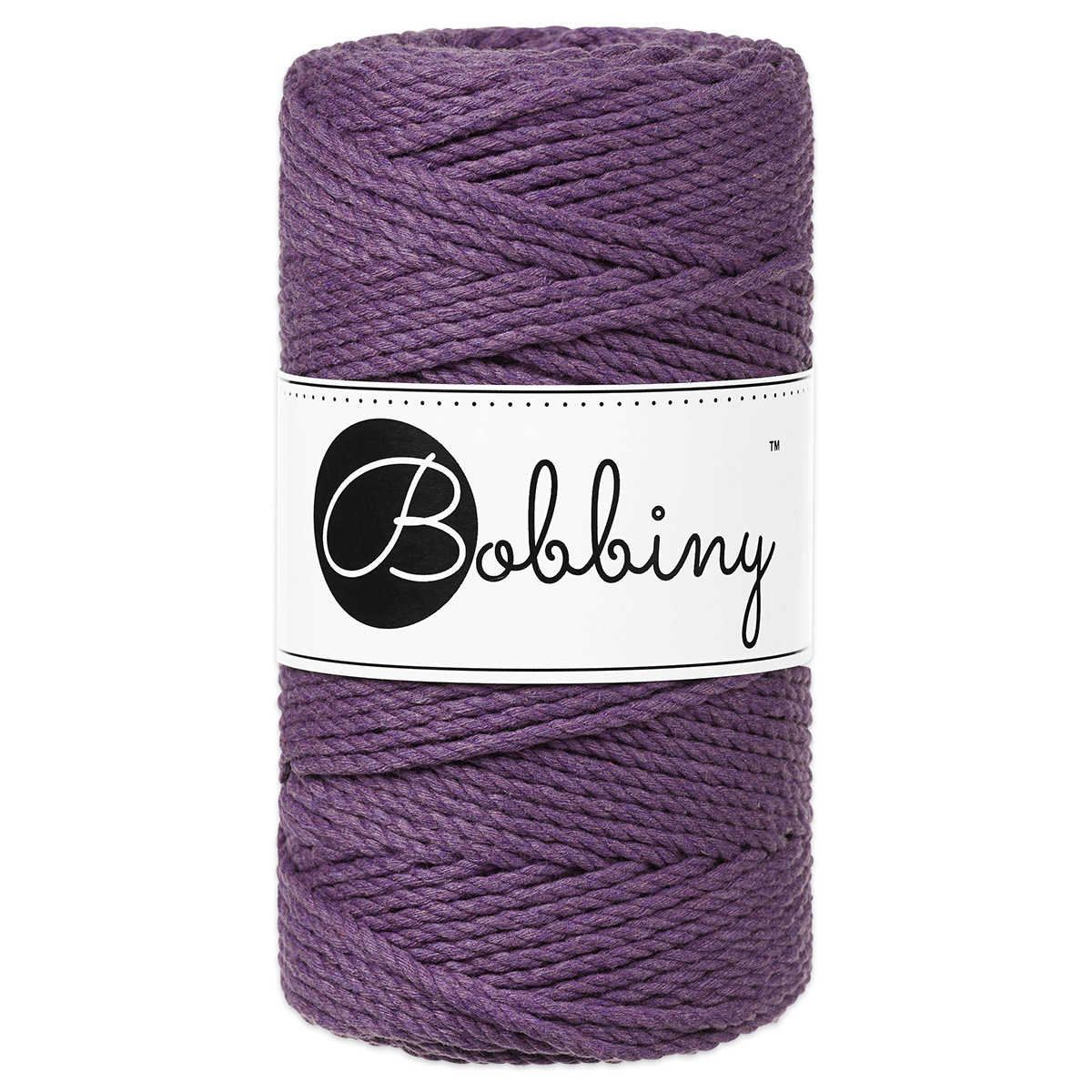 Bobbiny 3PLY Makramee-Kordel Ø3mm warm violett