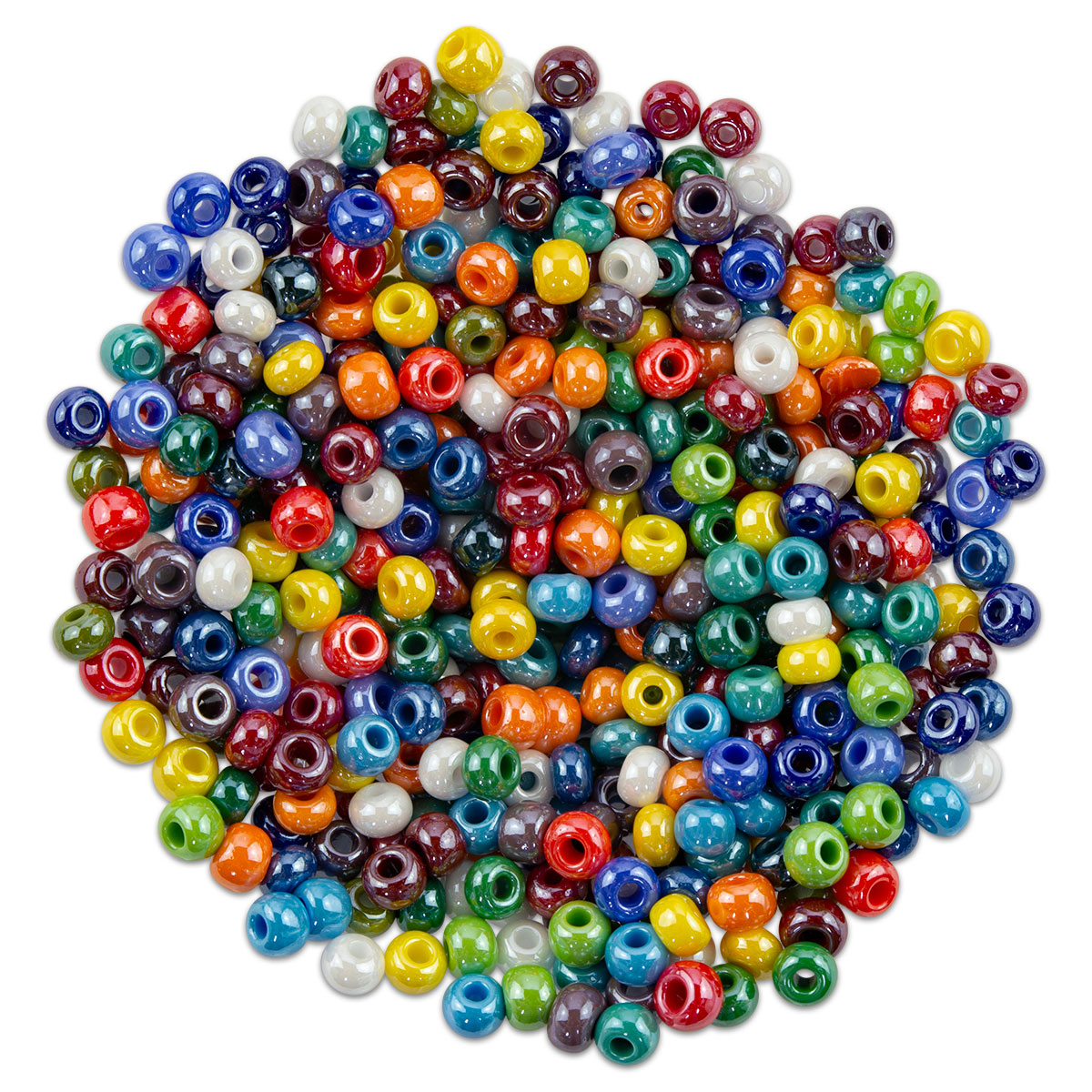Glasperlen-Mix Rondelle ca. 6mm 100g
