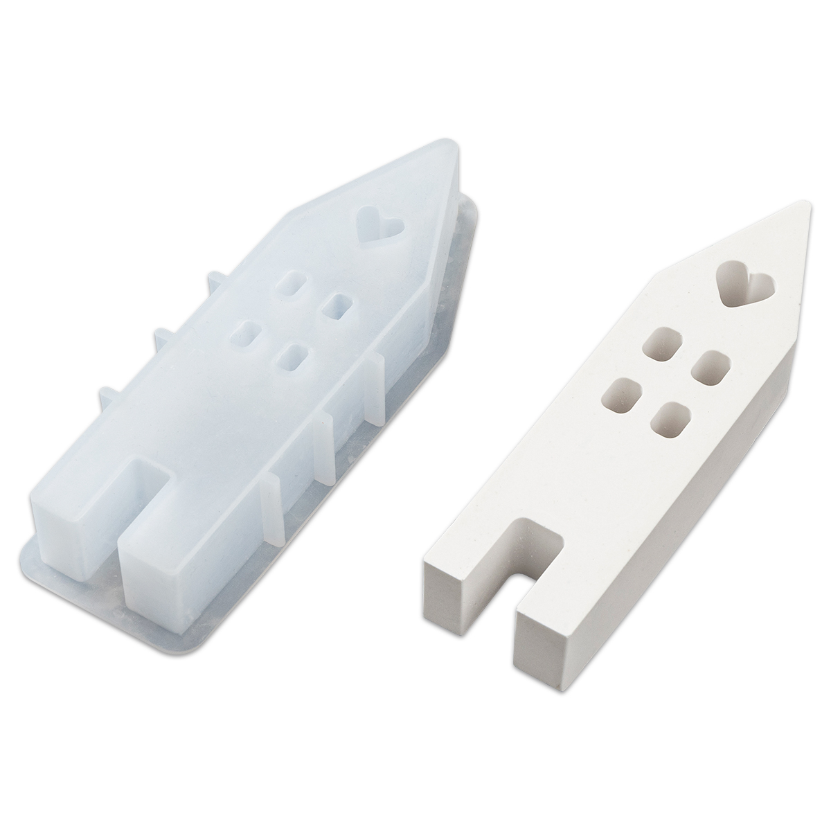 Silikonform Haus ca. 5,3x16,2x2,6cm