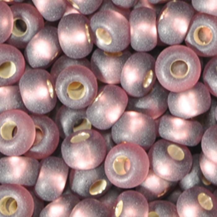 Rocailles transparent matt 2,6mm 17g amethyst