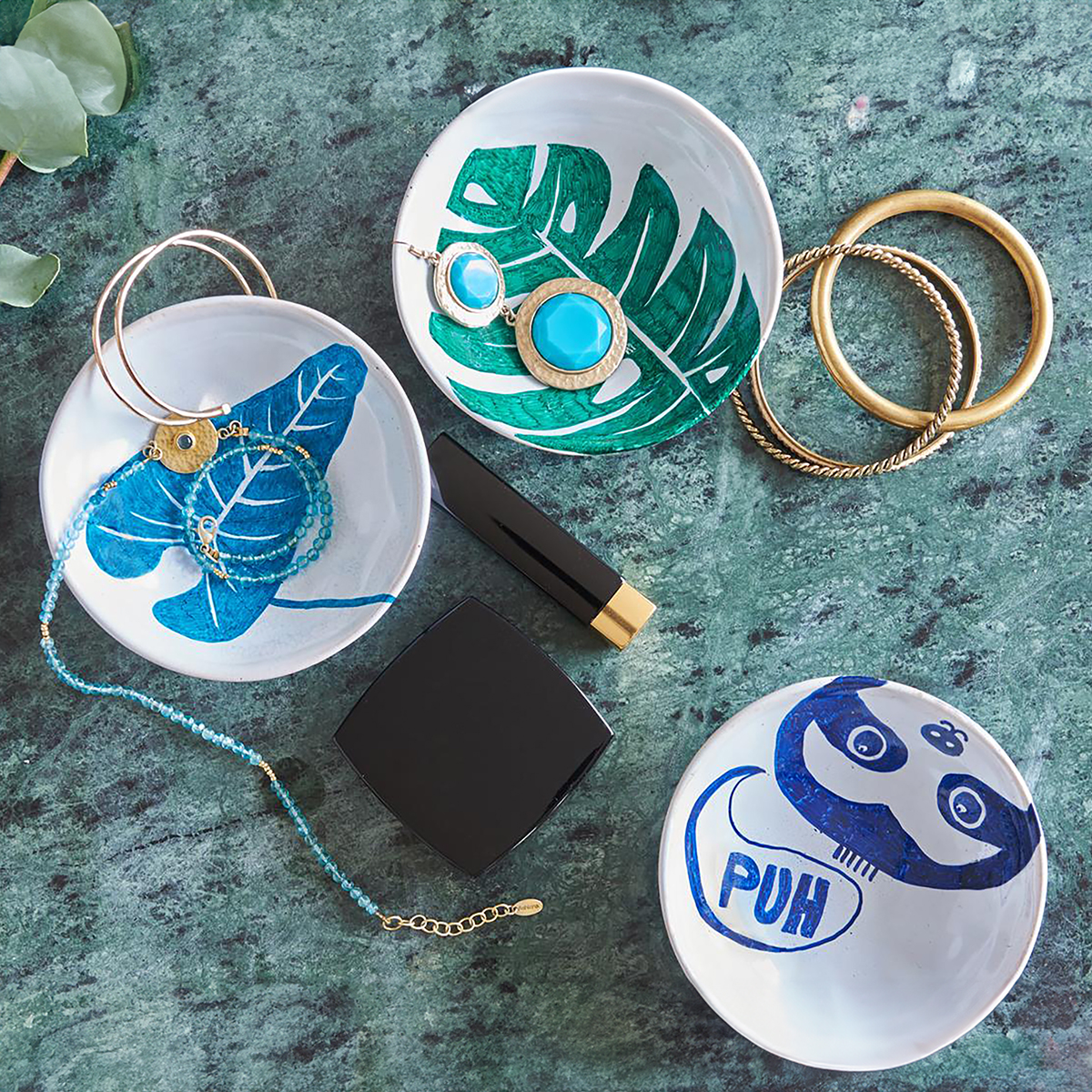 edding 4200 Porzellan-Pinselstifte 6 St. Blau-/Grüntöne edding 4200 Porzellan-Pinselstifte 6 St. Blau-/Grüntöne