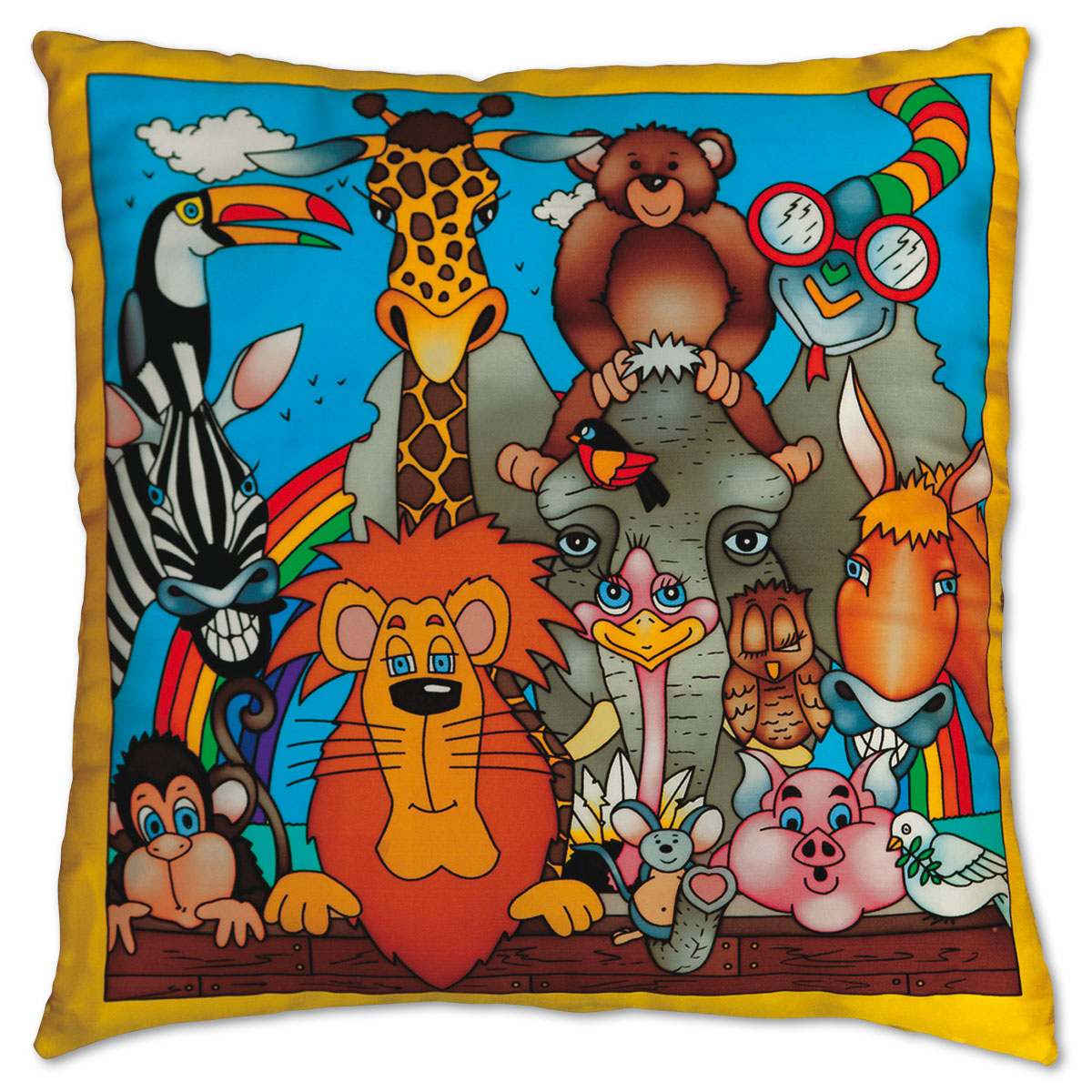 Kissenhülle Gutta schwarz 40x40cm Noe et Cie