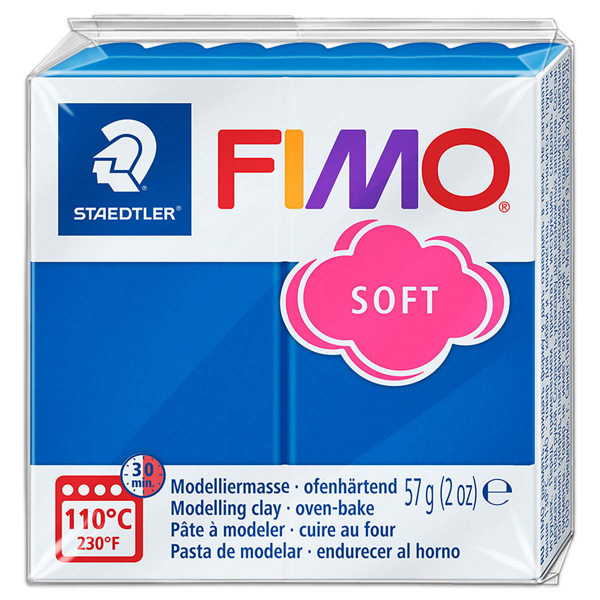 FIMO soft 55x55x15mm 57g pazifikblau