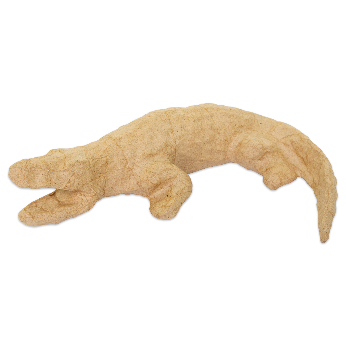 Krokodil Pappmaché 14x11x3cm