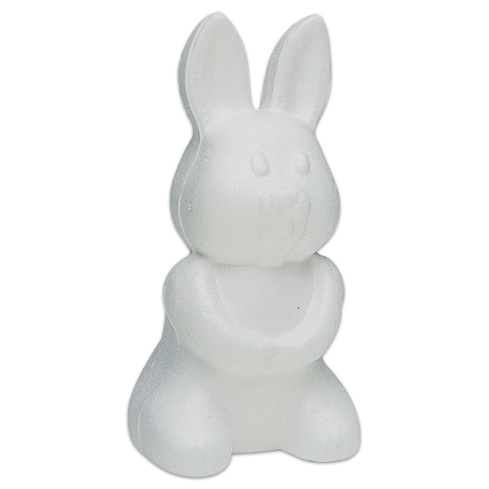Styropor-Hase 24cm weiß