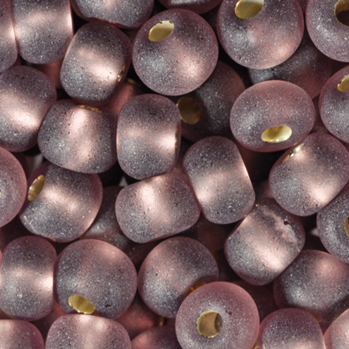 Rocailles transparent matt 4,5mm 17g amethyst