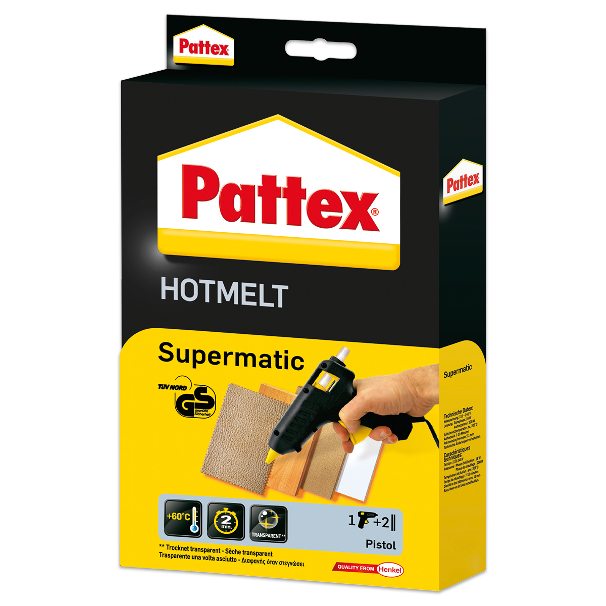 52500006_1 Pattex Heißklebe-Pistole Supermatic + 2 Patronen