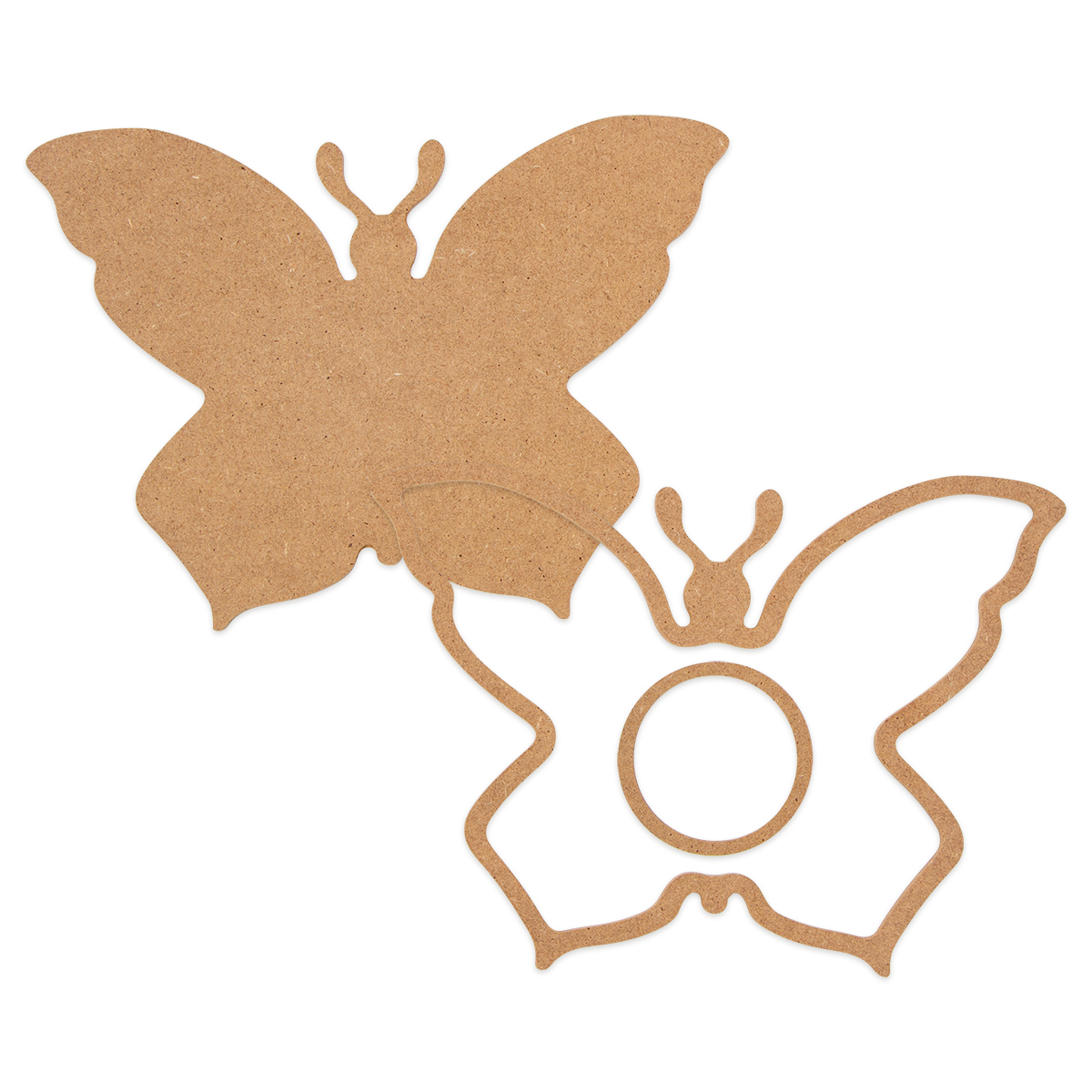 MDF-Motiv m. Rahmen ca. 18x13cm Schmetterling