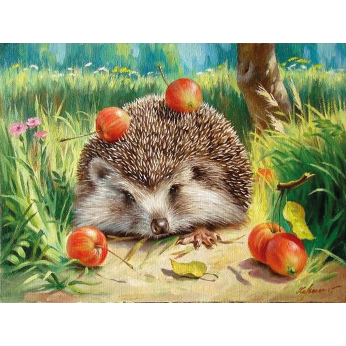 Malen nach Zahlen 39x28,6cm Igel